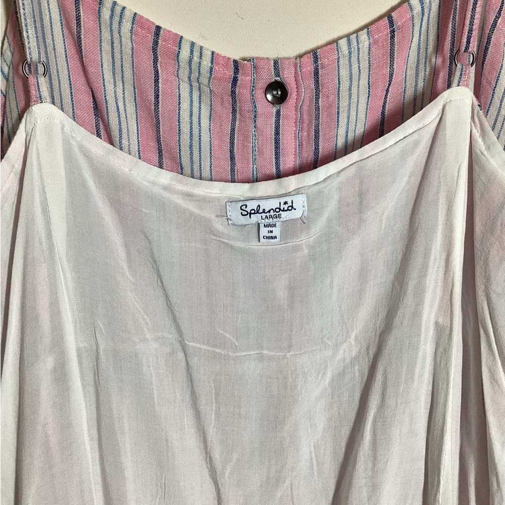 Splendid Pink and White Striped Maxi Dress - Picture 9 of 14